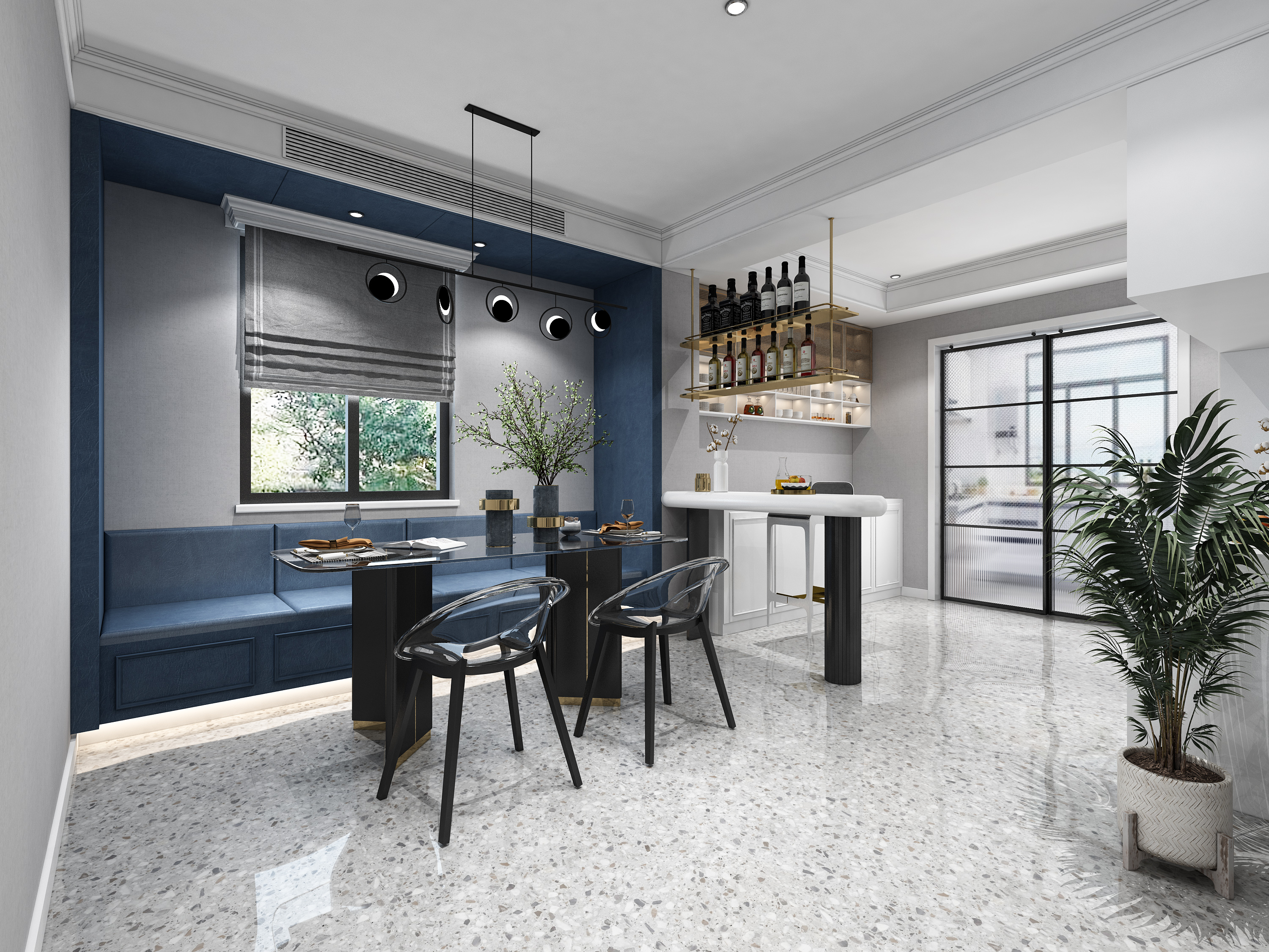 一層卡座及廚房